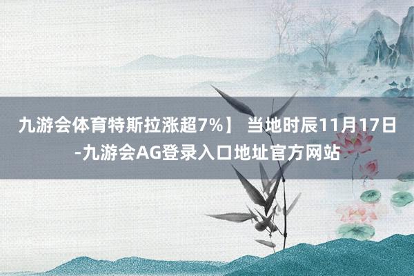 九游会体育特斯拉涨超7%】 当地时辰11月17日-九游会AG登录入口地址官方网站