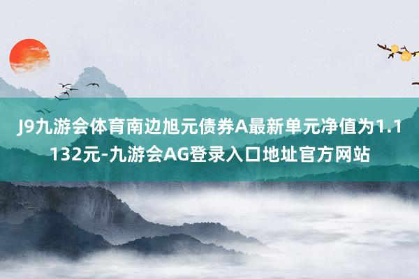 J9九游会体育南边旭元债券A最新单元净值为1.1132元-九游会AG登录入口地址官方网站