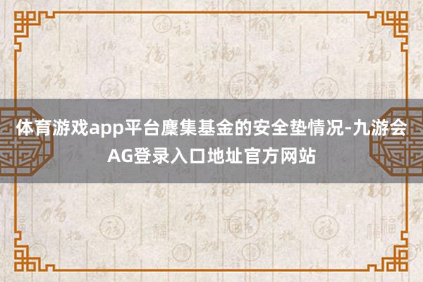 体育游戏app平台麇集基金的安全垫情况-九游会AG登录入口地址官方网站