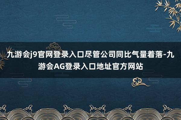 九游会j9官网登录入口尽管公司同比气量着落-九游会AG登录入口地址官方网站