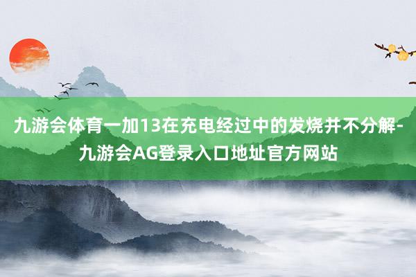九游会体育一加13在充电经过中的发烧并不分解-九游会AG登录入口地址官方网站
